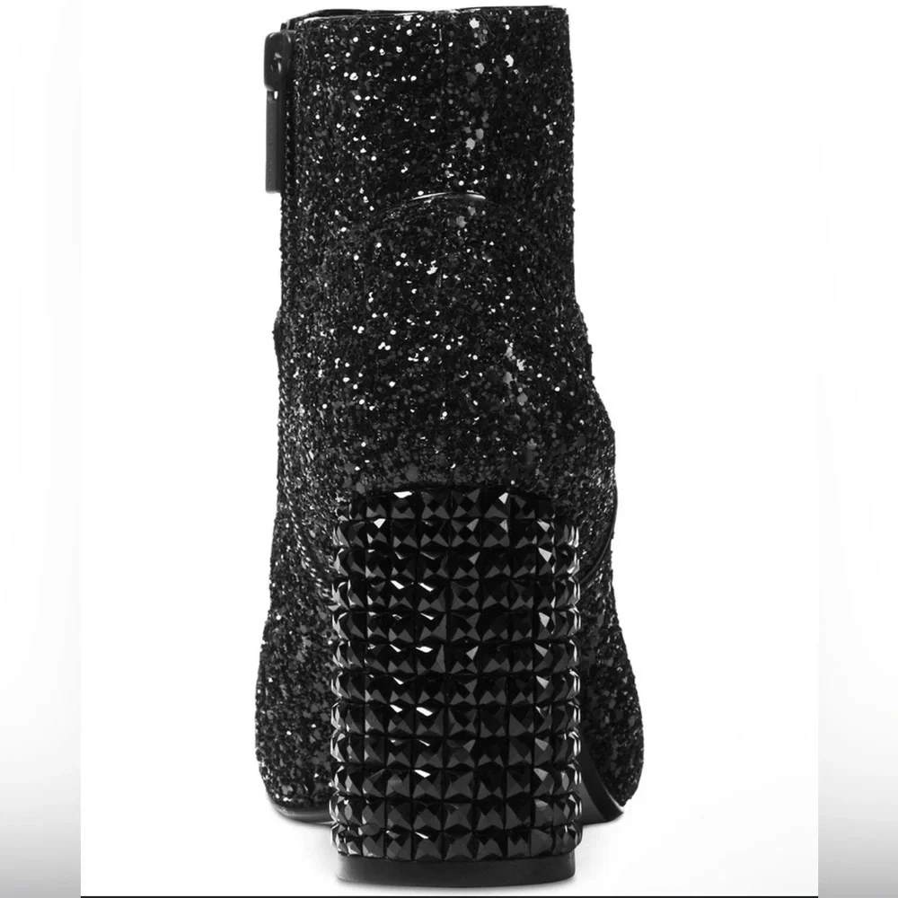 Michael Kors Sparkling Black Ankle Booties